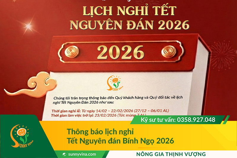 Thông báo: Lịch nghỉ Tết Nguyên Đán Bính Ngọ 2026